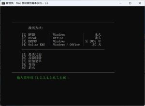 Microsoft激活脚本MAS中文v2.6 汉化版-云资源库