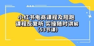 小红书电商课程陪跑课 课程反复听 实操随时讲解 （53节课）-云资源库