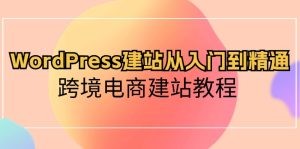 WordPress建站从入门到精通，跨境电商建站教程-云资源库