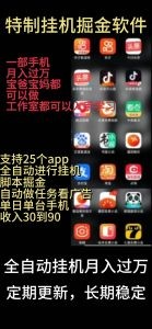 靠挂机月入过万，纯挂机适合宝爸宝妈学生党操作，24小时无脑挂机单机一…-云资源库