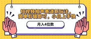 短视频相声赛道新玩法，简单剪辑即可，月入四位数（附软件+素材）-云资源库