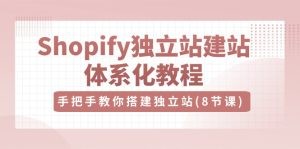 Shopify独立站-建站体系化教程，手把手教你搭建独立站（8节视频课）-云资源库