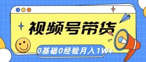 视频号轻创业带货，零基础，零经验，月入1w+-云资源库