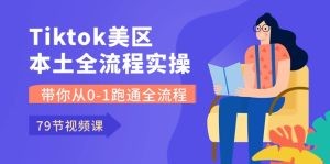 Tiktok-美区本土全流程实操课，带你从0-1跑通全流程（79节课）-云资源库