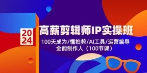 高薪-剪辑师IP实操班-第2期，100天成为懂拍剪/AI工具/运营编导/全能制作人-云资源库