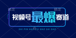 视频号Ai短视频带货， 日入2000+，实测新号易爆-云资源库