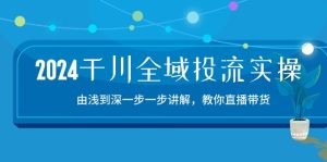 2024千川-全域投流精品实操：由谈到深一步一步讲解，教你直播带货-15节-云资源库