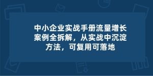 中小 企业 实操手册-流量增长案例拆解，从实操中沉淀方法，可复用可落地-云资源库