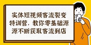 实体-短视频客流 裂变特训营，教你0基础源源不断获取客流到店（29节）-云资源库