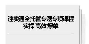 速卖通 全托管专题专项课程，实操 高效 爆单（11节课）-云资源库