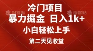 冷门项目，靠一款软件定制头像引流 日入1000+小白轻松上手，第二天见收益-云资源库