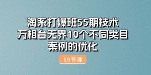 淘系打爆班55期技术：万相台无界10个不同类目案例的优化（10节）-云资源库