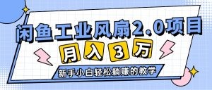 2024年6月最新闲鱼工业风扇2.0项目，轻松月入3W+，新手小白躺赚的教学-云资源库