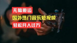 无脑搬运国外热门音乐短视频，轻松月入过万-云资源库