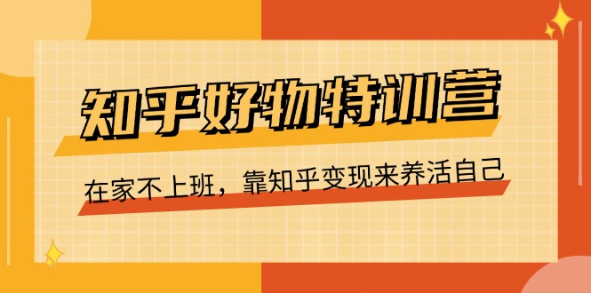 知乎好物特训营，在家不上班，靠知乎变现来养活自己（16节）-云资源库