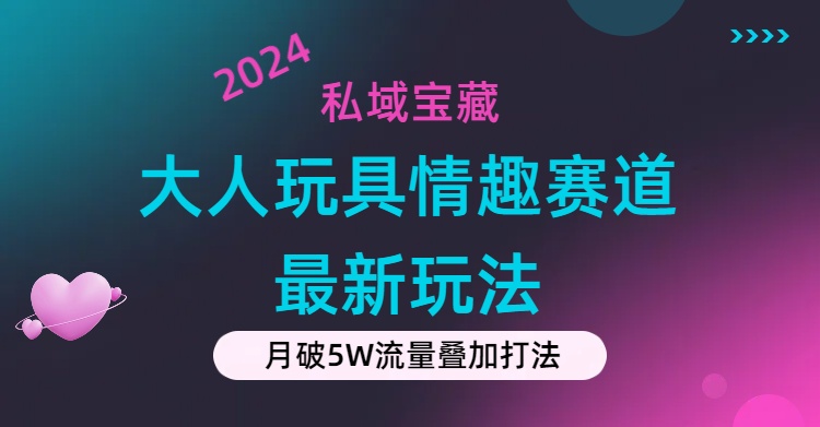 私域宝藏：大人玩具情趣赛道合规新玩法，零投入，私域超高流量成单率高-云资源库