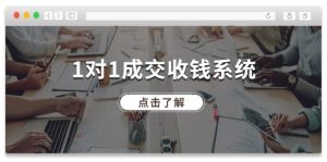 1对1成交 收钱系统，十年专注于引流和成交，全网130万+粉丝-云资源库