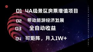 4A级景区房票增值项目  带动旅游经济发展 全自动收益 可矩阵 月入1w+-云资源库