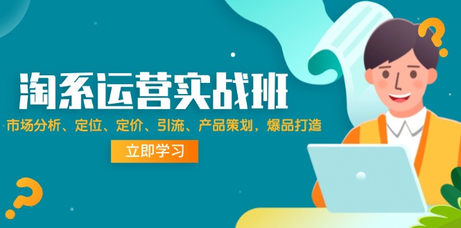 淘系运营实战班：市场分析、定位、定价、引流、产品策划，爆品打造-云资源库