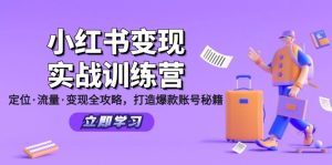 小红书变现实战训练营：定位·流量·变现全攻略，打造爆款账号秘籍-云资源库