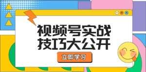 视频号实战技巧大公开：选题拍摄、运营推广、直播带货一站式学习 (无水印)-云资源库