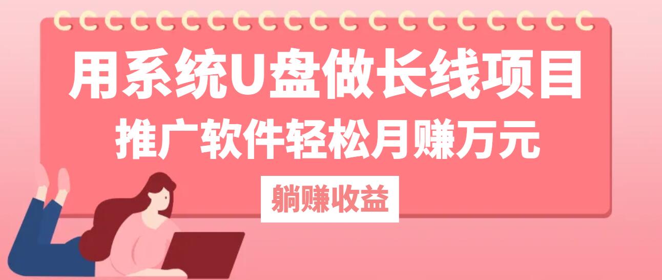 用系统U盘做长线项目，推广软件轻松月赚万元（附制作教程+软件）-云资源库