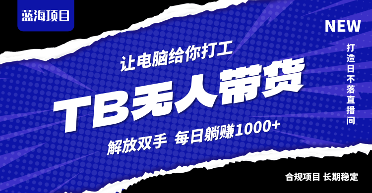 淘宝无人直播最新玩法，不违规不封号，轻松月入3W+-云资源库