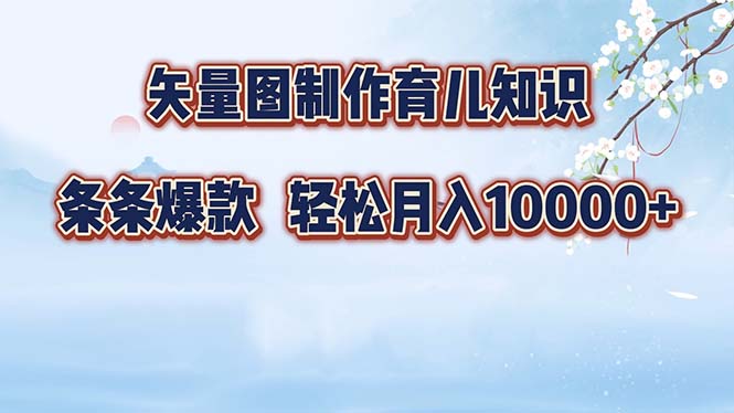 矢量图制作育儿知识，条条爆款，月入10000+-云资源库