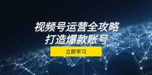 视频号运营全攻略，从定位到成交一站式学习，视频号核心秘诀，打造爆款…-云资源库