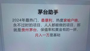 魔法贵州茅台代理，永不淘汰的项目，抛开传统玩法，使用科技，命中率极…-云资源库